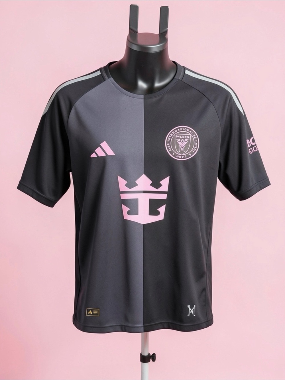 Inter Miami Black & Pink Soccer Jersey. Messi. 10